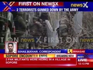 Download Video: Two terrorists killed in encounter in Jammu and Kashmir's Sopore