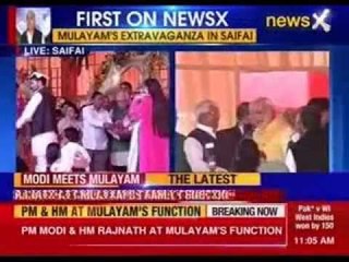 PM Narendra Modi attends 'Tilak' ceremony of Mulayam’s grandnephew in Saifai
