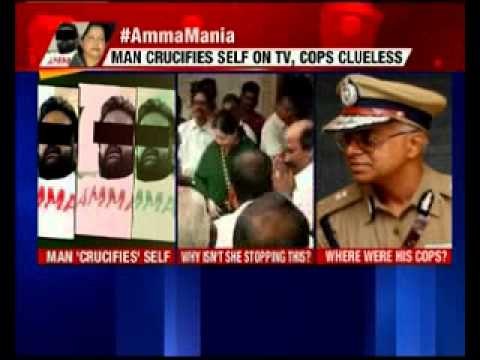 Tamil Nadu: Man crucifies himself demanding return of Jayalalithaa as CM