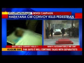 Man dies after being hit by Haryana CM Khattar's pilot car