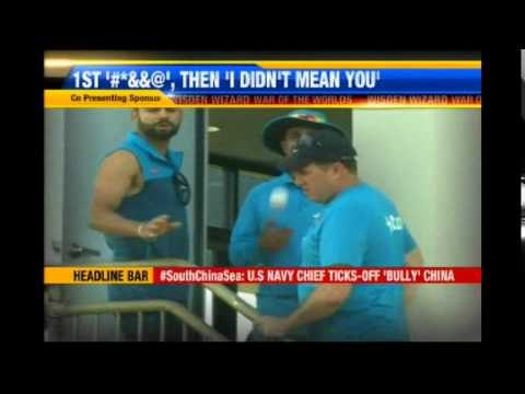 World Cup 2015: Virat Kohli hurls abuse at journalist before apologising