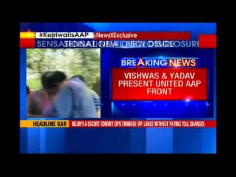 AAP leaders: Kumar Vishwas and Yogendra Yadav avoids difficult questions