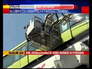 Monorail services disrupted at Wadala, Mumbai