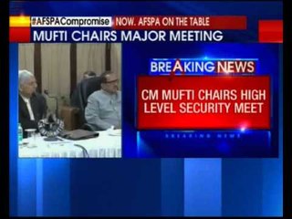 Mufti chairs first Unified Command meeting in Jammu