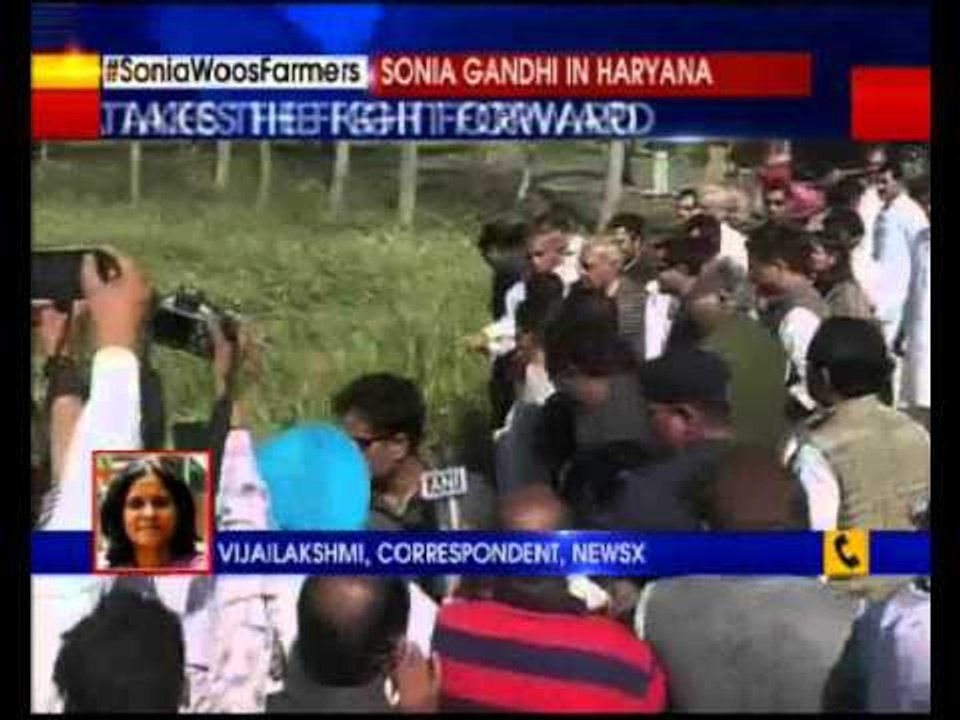 Congress President Sonia Gandhi seeks compensation for farmers hit by unseasonal rains