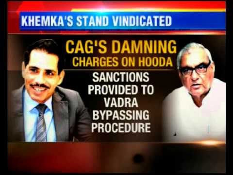 Government auditor criticize Haryana for showing 'Undue Favors' to Robert Vadra