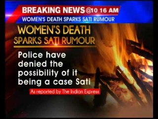 Woman's burnt body found at husband's pyre in Maharashtra