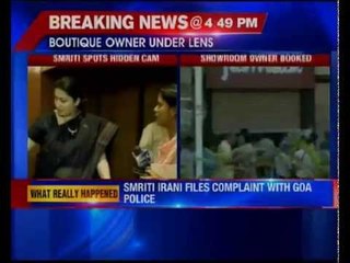 Union Minister Smriti Irani spots hidden camera in trial room