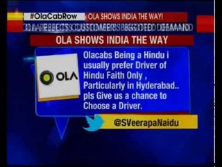 Customer tweets to a cab service and demands for a Hindu driver