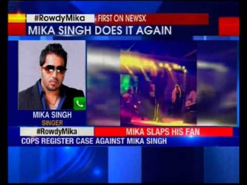 Singer Mika Singh slaps a doctor while performing at a Delhi concert