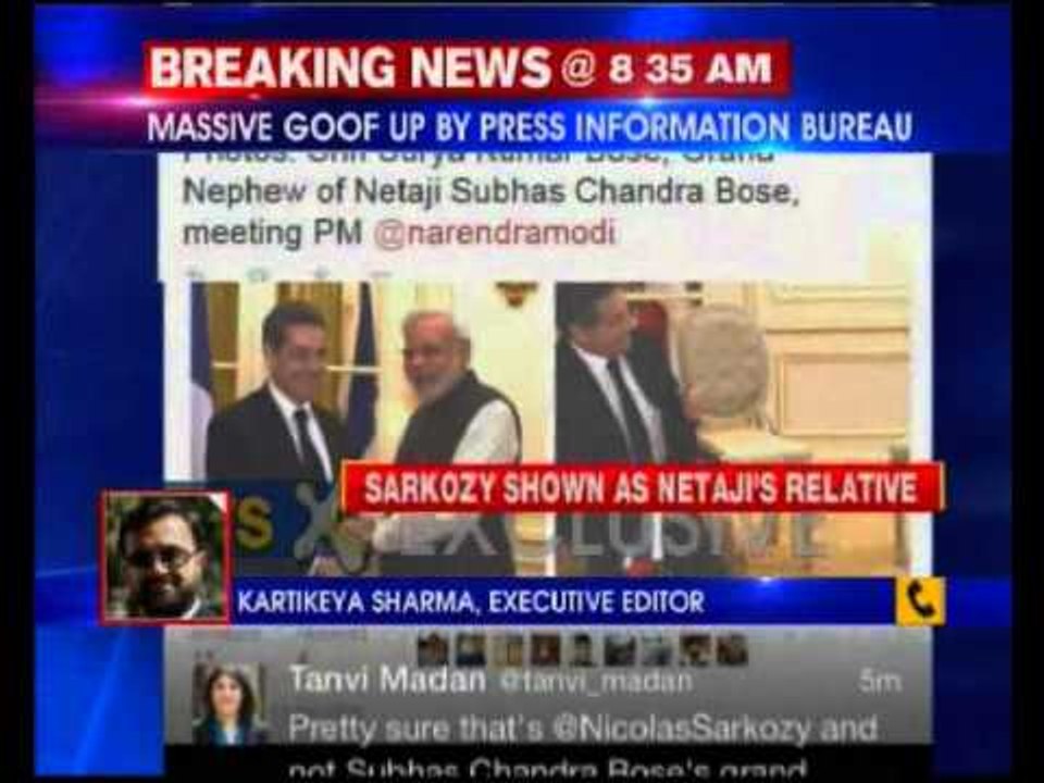 Sarkozy shown as Surya Bose