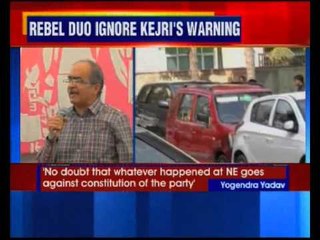 Tải video: AAP rebels Yogendra Yadav & Prashant Bhushan holds Swaraj Samvad despite party's warning