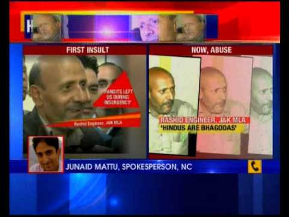 Rashid engineer targets Kashmiri pandits again