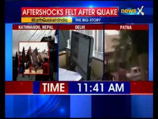 Massive damage in Kathmandu due to earthquake