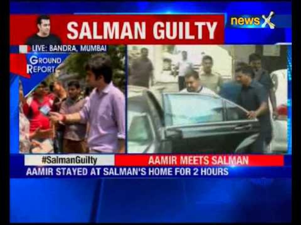 Day after Salman Khan verdict, friend Aamir Khan meets him at his residence