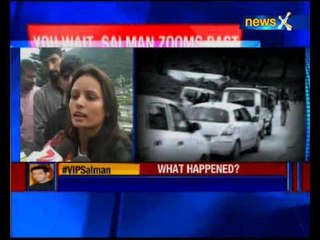 Cops halt traffic for Salman Khan in Sonmarg, Jammu and Kashmir