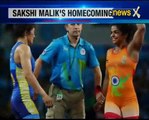 Olympic bronze medallist Sakshi Malik welcomed with a grand reception