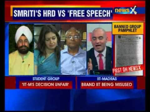 'IIT Madras takes its qwn steps,' says Smriti Irani amid protests over ban on student group