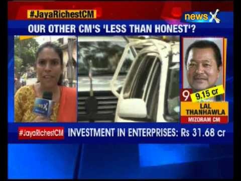 Tamil Nadu Chief Minister Jayalalithaa declares assets worth Rs 117.13 crore