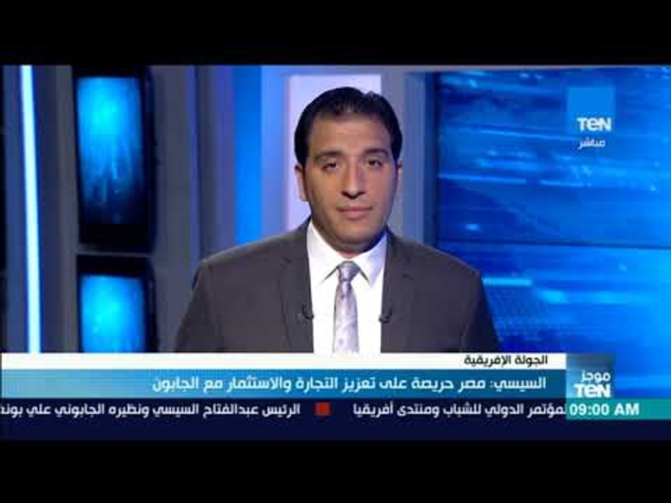 موجز TeN - السيسي: مصر حريصة على تعزيز التجارة والاستثمار مع الجابون