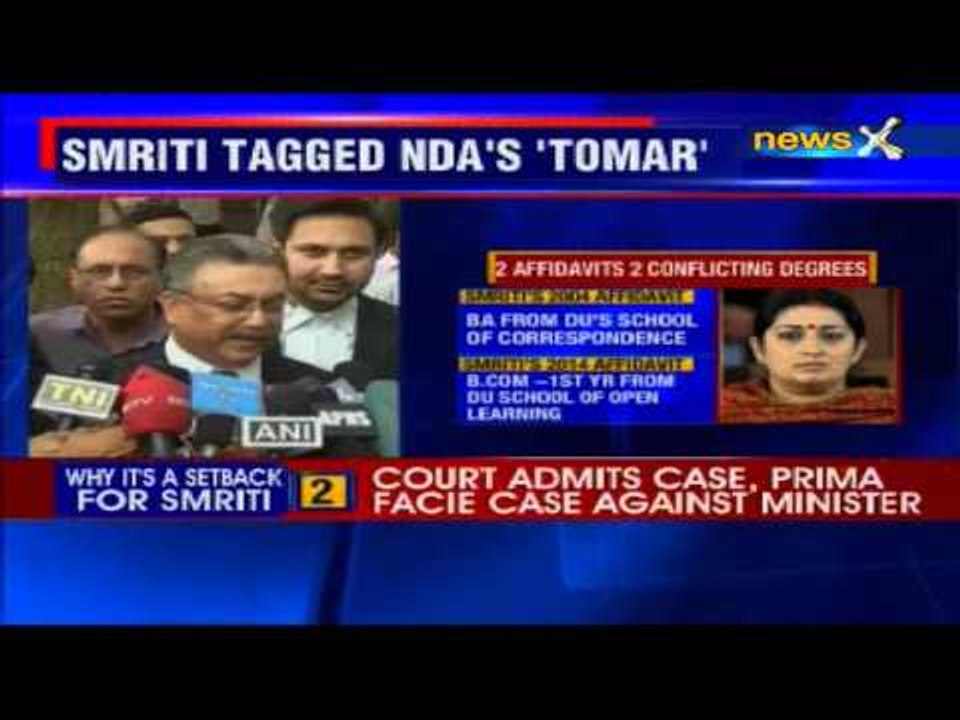 Smriti Irani's fake degree case: Centre must ask HRD Minister to step down, says Congress