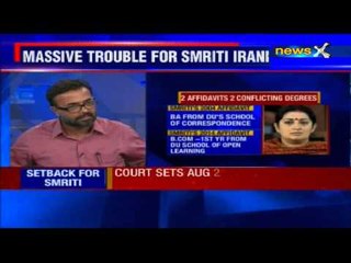 Court setback to HRD Minister Smriti Irani in education qualification row