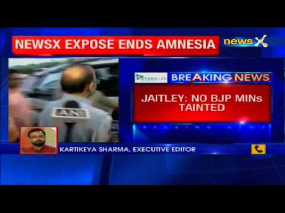 Arun Jaitley backs Vasundhara Raje, says no minister is tainted