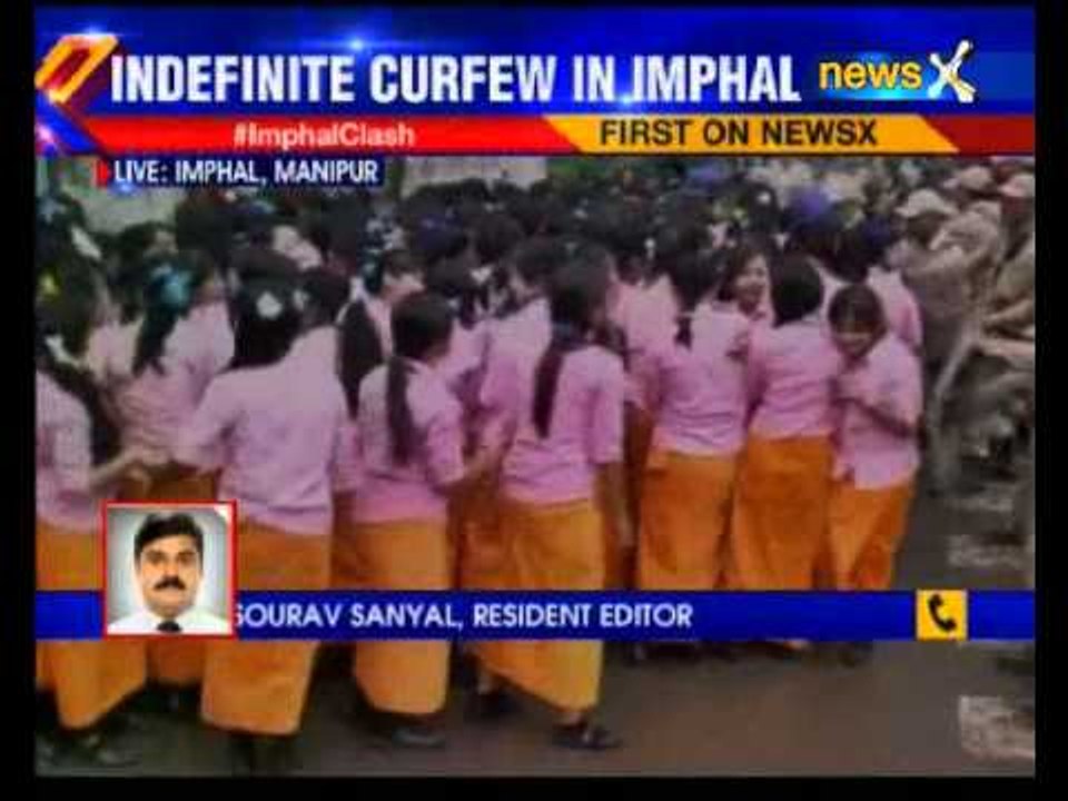 Curfew imposed in Imphal after a student was killed in clashes with Police
