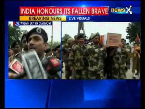 Wreath laying ceremony of Jawan in Baramulla, Jammu and Kashmir