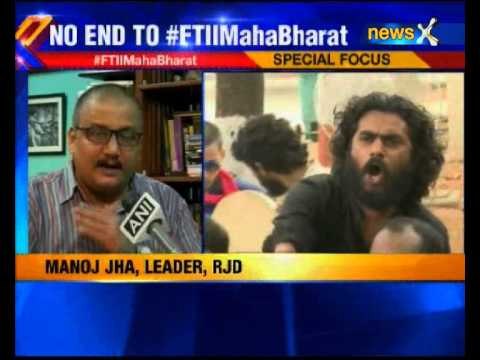 FTII Director DJ Narain issues notice to protesting students