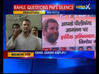 Rahul Gandhi  interact with farmers in Hanumangarh
