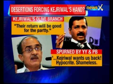 Will be happy if Yogendra Yadav, Prashant Bhushan return: Arvind Kejriwal