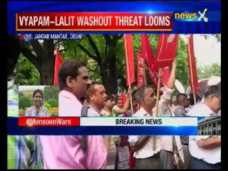 Left parties protest ahead of Monsoon Session