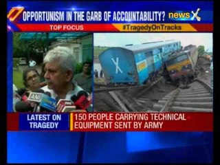 MoS Railways Manoj Sinha addresses media on Madhya Pradesh train tragedy