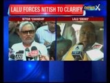 Nitish Kumar placates Lalu Yadav as 