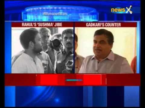 Apologise to Sushma Swaraj or we will file defamation case: Nitin Gadkari tells Rahul Gandhi