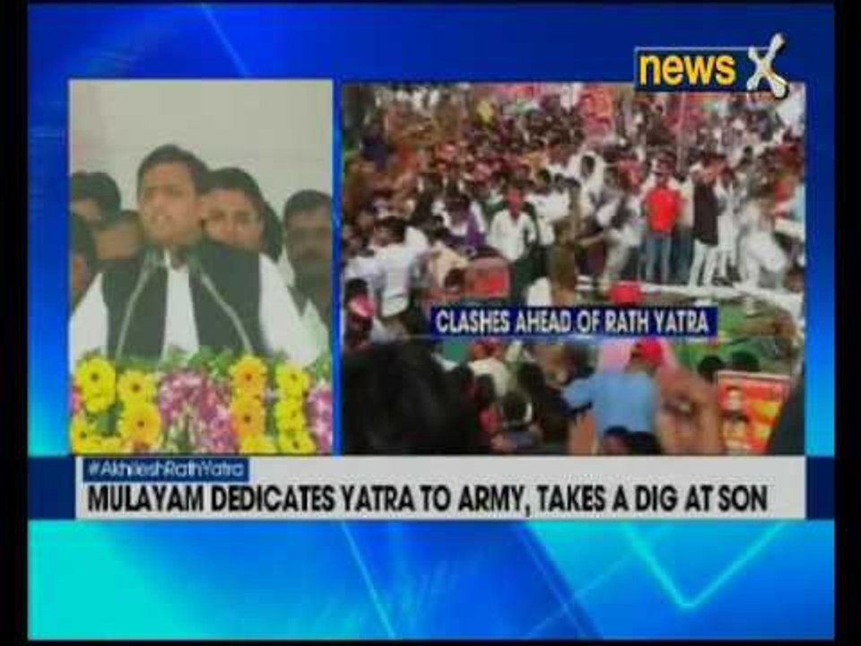 All seems peachy at Akhilesh’s ‘Vikas Rath Yatra’ in Lucknow with Mulayam, Shivpal’s blessings