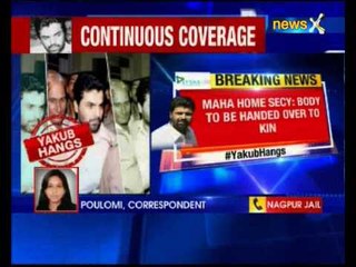 Yakub Memon's body will be handed over to his relatives