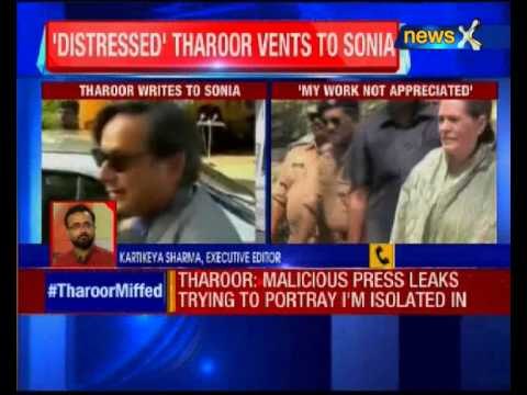 Congress has not appreciated my work: Shashi Tharoor to Sonia Gandhi