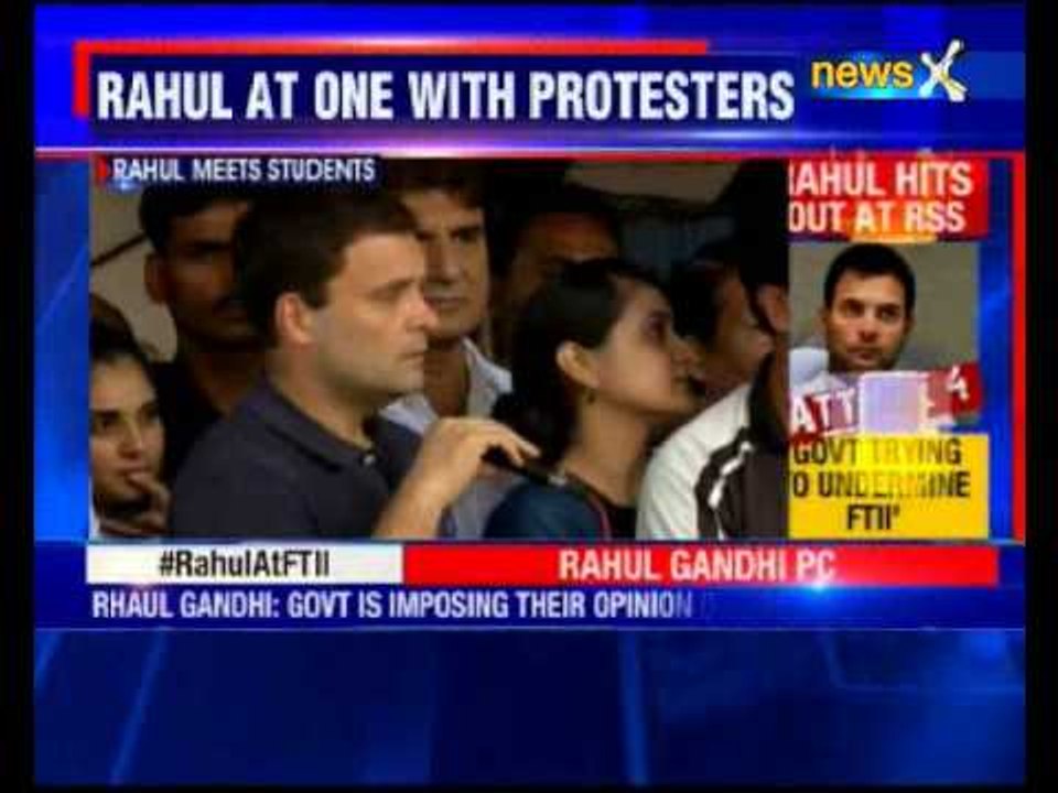 Rahul Gandhi addressing a press conference