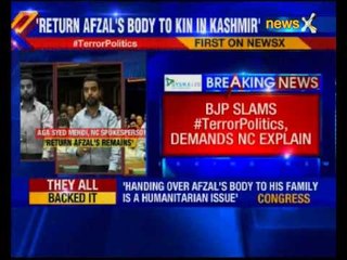 BJP slams National Conference demand to return Afzal Guru's remains