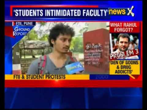 Row over Chauhan: Rahul backs protesting students at FTII