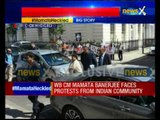 Protest against  Mamata Banerjee outside London's Asia house