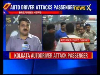 Kolkata auto driver attack passenger