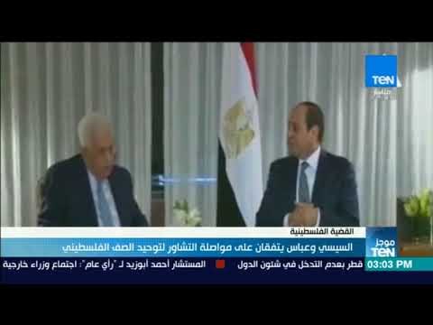 أخبارTeN - السيسي وعباس يتفقان على مواصلة التشاور لتوحيد الصف الفلسطيني