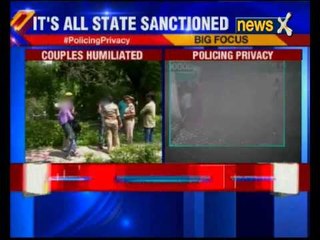 U.P police personnel seen humiliating couples in public park