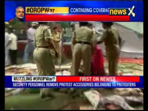 Government asks Delhi Police not to evict protesting OROP veterans