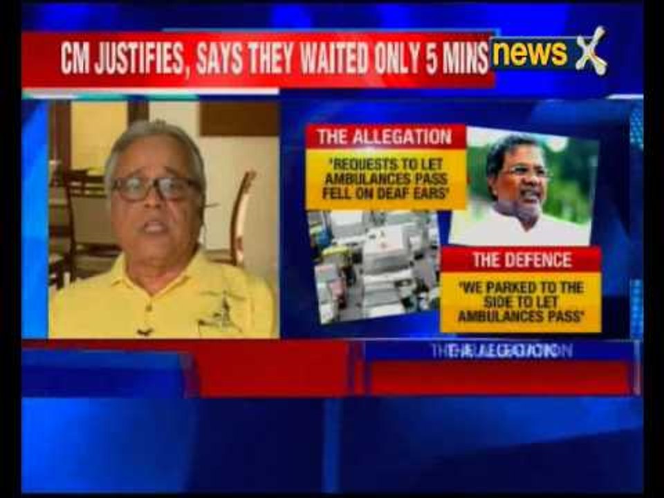 Karnataka CM's convoy holds up three ambulances