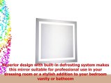 Wall Mount Lighted Mirror 28 x 28 LED Bathroom Vanity  Square Mounted Design With a