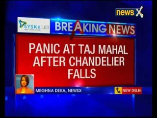 British-era chandelier at Taj Mahal comes crashing down